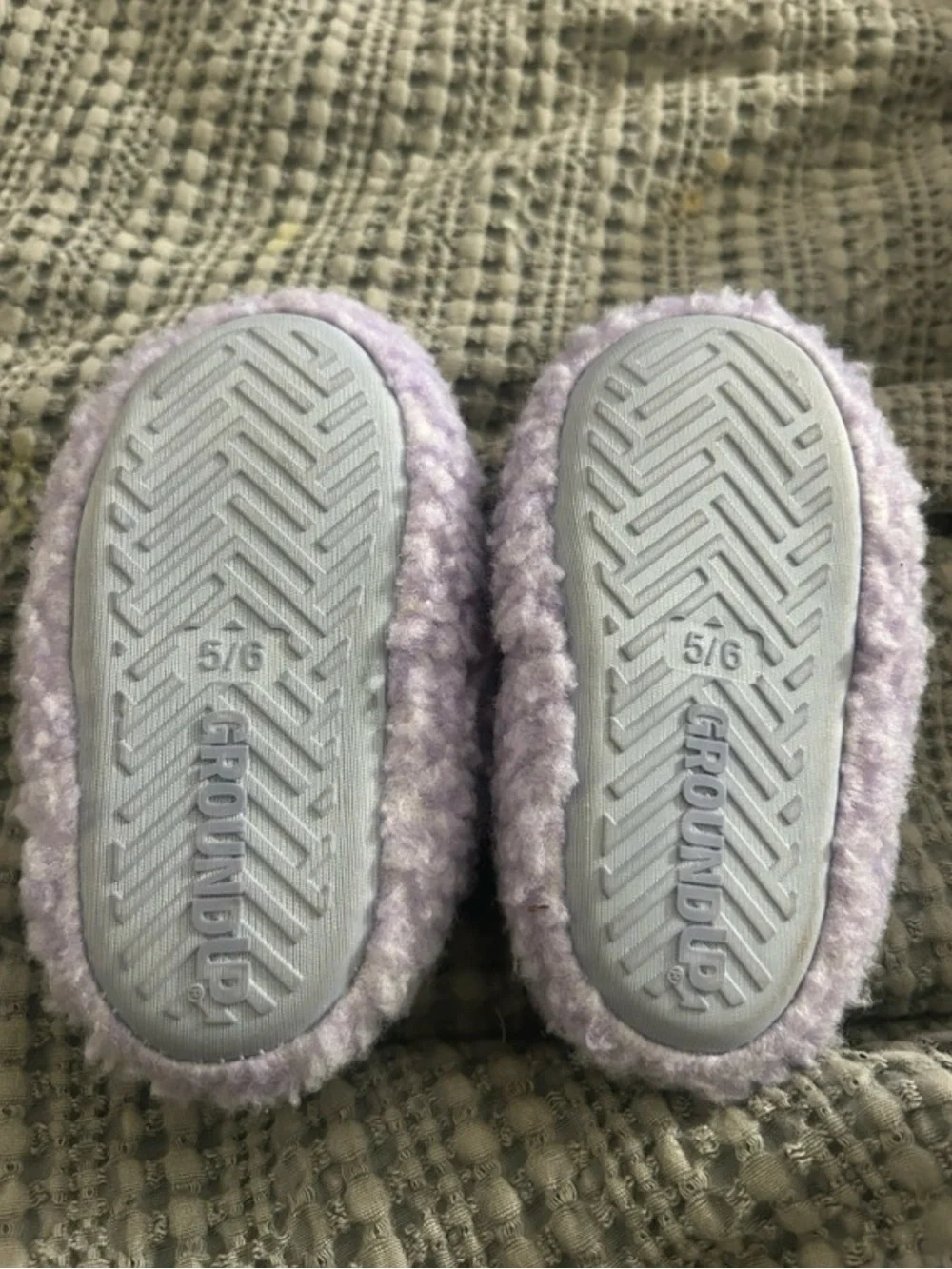 Brand New. Disney Purple & Pink Frozen Anna and Elsa Plush Slippers